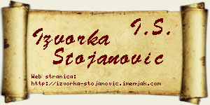 Izvorka Stojanović vizit kartica